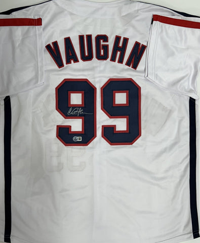 CHARLIE SHEEN Signed Custom "Ricky Vaughn" Jersey AUTO - Major League - BAS
