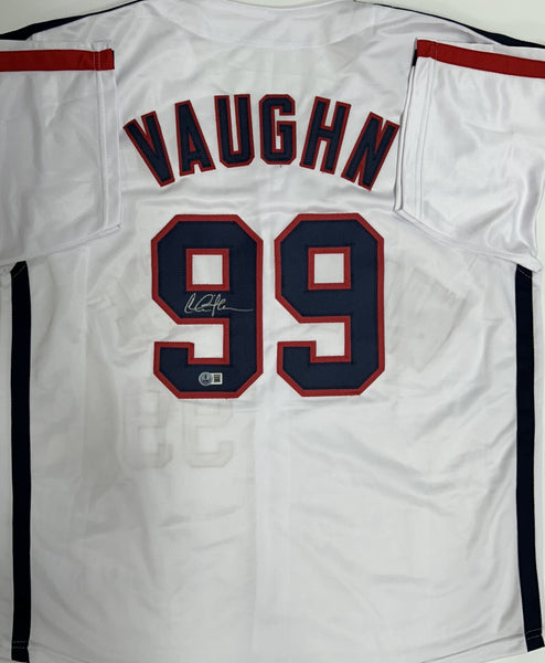 CHARLIE SHEEN Signed Custom "Ricky Vaughn" Jersey AUTO - Major League - BAS
