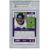 Ray Lewis Autographed 2024 Score #290 Halloween Trading Card Beckett 52921