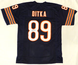 Chicago Bears Mike Ditka Autographed Signed Blue Jersey Beckett BAS QR #BK82066