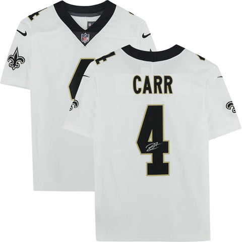 Derek Carr New Orleans Saints Autographed Nike Black Limited Jersey