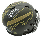 Jim Kelly Signed Buffalo Bills Speed Authentic Salute to Service 4 NFL Helmet