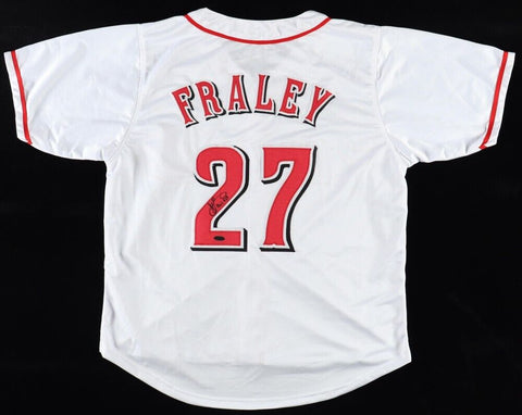 Jake Fraley Signed Cincinnati Reds Jersey (Play Ball Ink) 2023 Rookie O.F.