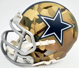HERSCHEL WALKER AUTOGRAPHED DALLAS COWBOYS CAMO SPEED MINI HELMET BECKETT 185955