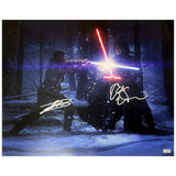 John Boyega, Adam Driver Autographed Star Wars The Force Awakens 16x20 Photo