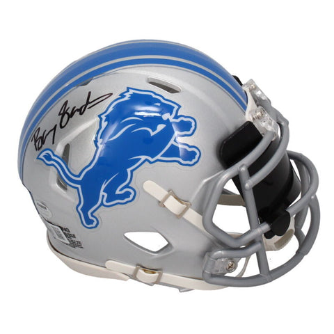Barry Sanders Autographed Detroit Lions Speed Mini Helmet w/ Visor Beckett