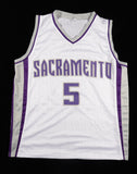 De'Aaron Fox Signed Sacramento Kings Jersey (Beckett) #5 Pck 2017 NBA Draft