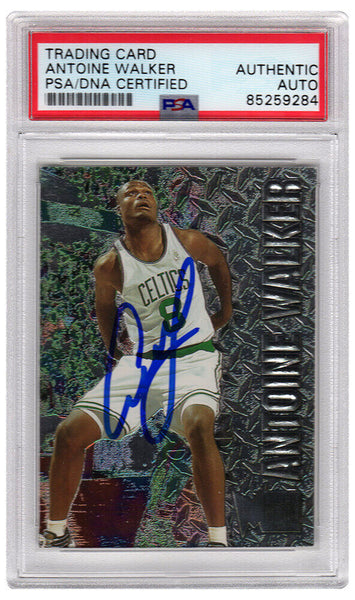 Antoine Walker Signed Celtics 1996-97 Fleer Metal Rookie Card #153 - (PSA/DNA)