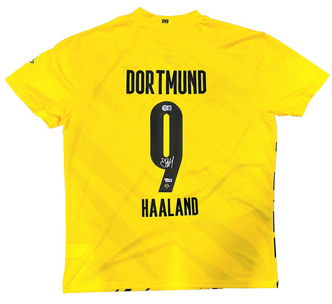 Erling Haaland Signed 20/21 Borussia Dortmund Puma Home Jersey BAS Fanatics