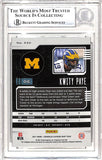 Kwity Paye Autographed Chronicles Playbook 2021 #330 Card Slab Beckett 38926