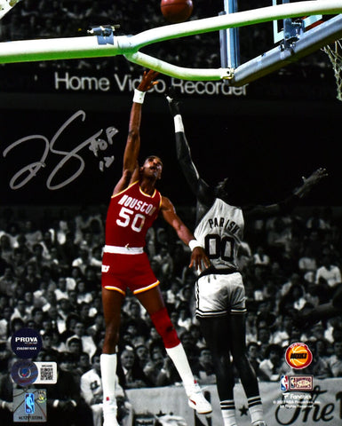 Ralph Sampson Autographed Rockets 8x10 Spotlight Photo w/HOF- Beckett W Hologram
