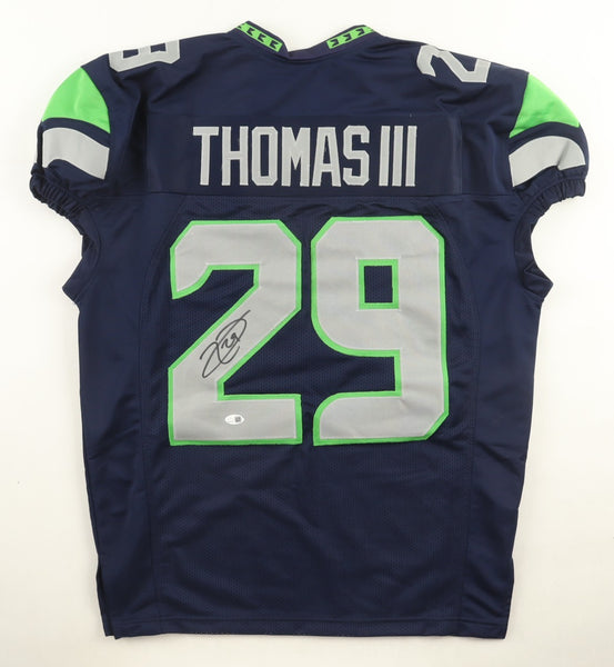 Earl Thomas Signed Seattle Seahawks Pro Cut Jersey (JSA QR) 7xPro Bowl Def. Back