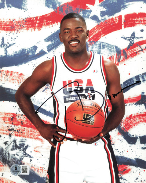 Joe Dumars Autographed Signed 8x10 Photo Team USA Beckett BAS QR #BS12906