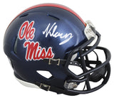 Ole Miss Kewan Lacy Authentic Signed Speed Mini Helmet W/ Case Autographed BAS