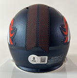 Nik Bonitto Autographed Denver Broncos Navy Mini Helmet Beckett COA