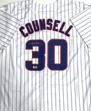 Chicago Cubs CRAIG COUNSELL Signed Custom Replica Pinstripe Jersey AUTO - BAS