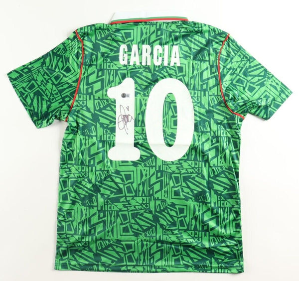 Luis Garcia Signed Mexican National Soccer Team Jersey (Beckett) 1995 Top Scorer