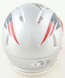 Matthew Slater Signed New England Patriots Mini Helmet "3x SB Champ" (Beckett)