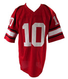 Fran Tarkenton HOF Signed Georgia Bulldogs Custom Jersey Sz L JSA 212751