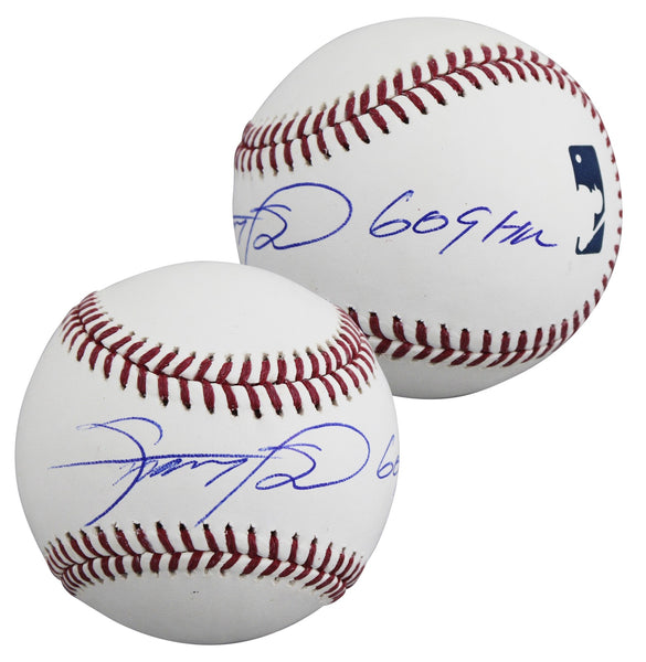 Cubs Sammy Sosa "609 HRs" Authentic Signed Manfred OML Baseball JSA Witness