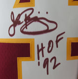John Riggins HOF Signed/Ins Maroon Mitchell & Ness Football Jersey Redskins JSA5