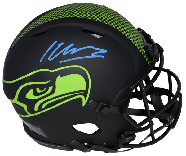 KENNETH WALKER III SIGNED SEATTLE SEAHAWKS ECLIPSE AUTHENTIC SPEED HELMET BAS