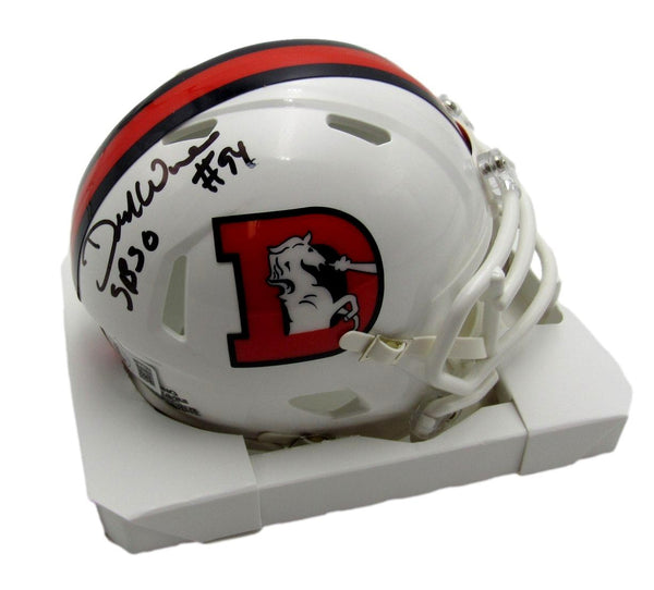 DeMarcus Ware HOF Signed/Autographed Denver Broncos Mini Helmet Beckett 200069