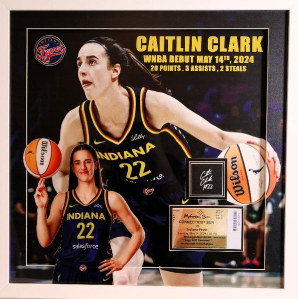 Caitlin Clark Framed Photo Laser Engraved Signature