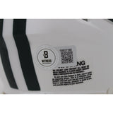 Joe Namath Autographed/Signed New York Jets TB 65-77 Mini Helmet Beckett 48620