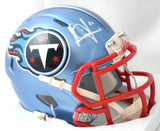 Vince Young Autographed Tennessee Titans Speed Mini Helmet - Beckett W Hologram