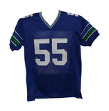 Brian Bosworth Autographed/Signed Pro Style Blue XL Jersey BAS 31144