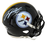 Joey Porter Jr Signed Pittsburgh Steelers Mini Speed Helmet JSA QR Hologram