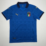 Autographed/Signed Giorgio Chiellini Italy Blue Soccer Jersey Beckett COA