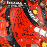 Joe Burrow & Ja'Marr Chase Bengals Signed Authentic Helmet-Art Charles Fazzino