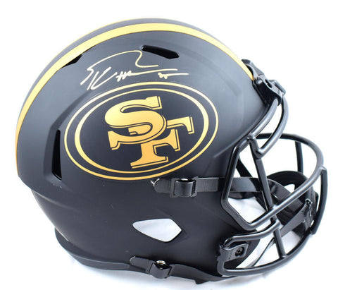 George Kittle Autographed 49ers F/S Eclipse Speed Helmet - Beckett W Hologram