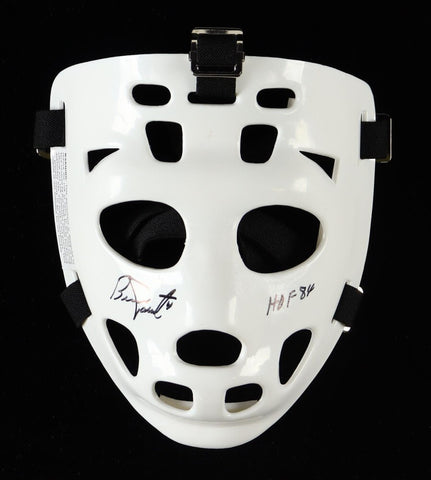 Bernie Parent Signed Goalie Mask Inscr. "HOF 84" (Schwartz) Philadelphia Flyers