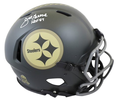 Steelers Joe Greene "HOF 87" Signed STS IV Full Size Speed Proline Helmet BAS W