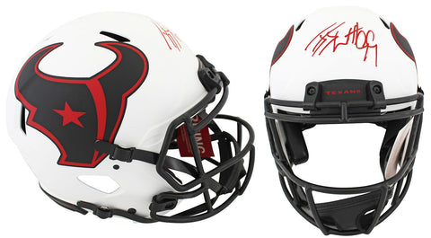 Texans J.J. Watt Signed Lunar Full Size Speed Proline Helmet BAS Witnessed