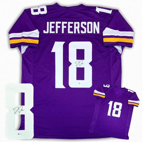 Justin Jefferson Autographed SIGNED Jersey - Purple - Beckett Authentic