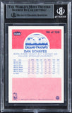 Nuggets Dan Schayes Authentic 1986 Fleer #98 Card Autographed BAS Slabbed