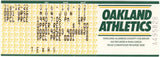 Nolan Ryan Texas Rangers v. Athletics 6th No Hitter 6/11/1990 Ticket 57878