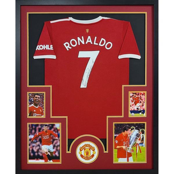 Cristiano Ronaldo Autographed Signed Framed Manchester United Icons Jersey
