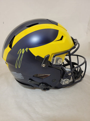 JJ MCCARTHY SIGNED MICHIGAN WOLVERINES SPEEDFLEX HELMET BECKETT