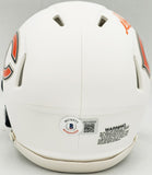 Richard Dent Auto Bears Flat Matte White Speed Mini Helmet "HOF 11" Beckett Wit