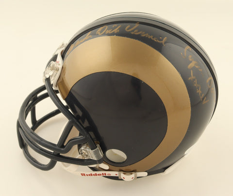 Dick Vermeil Signed St. Louis Rams Mini Helmet "Sugar Bowl XXXIV Coach" /JSA COA