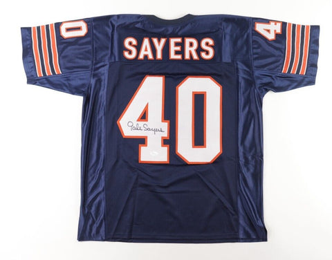 Gale Sayers Signed Chicago Bears Jersey (JSA COA) 4xPro Bowl RB 1965-1967,1969