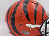 Ja'Marr Chase Signed Bengals Orange Full Size Authentic Speed Helmet Beckett Wit