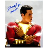 Zachary Levi Autographed Shazam! Sparkle Fingers 8x10 Photo