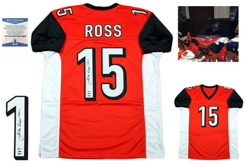 John Ross Autographed SIGNED Jersey - Beckett Authentic w/ Photo - Orange