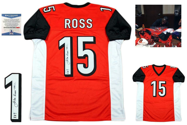 John Ross Autographed SIGNED Jersey - Beckett Authentic w/ Photo - Orange